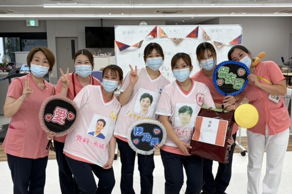 福岡県大牟田市にある社会保険大牟田天領病院　新入職員歓迎レクリエーションの様子