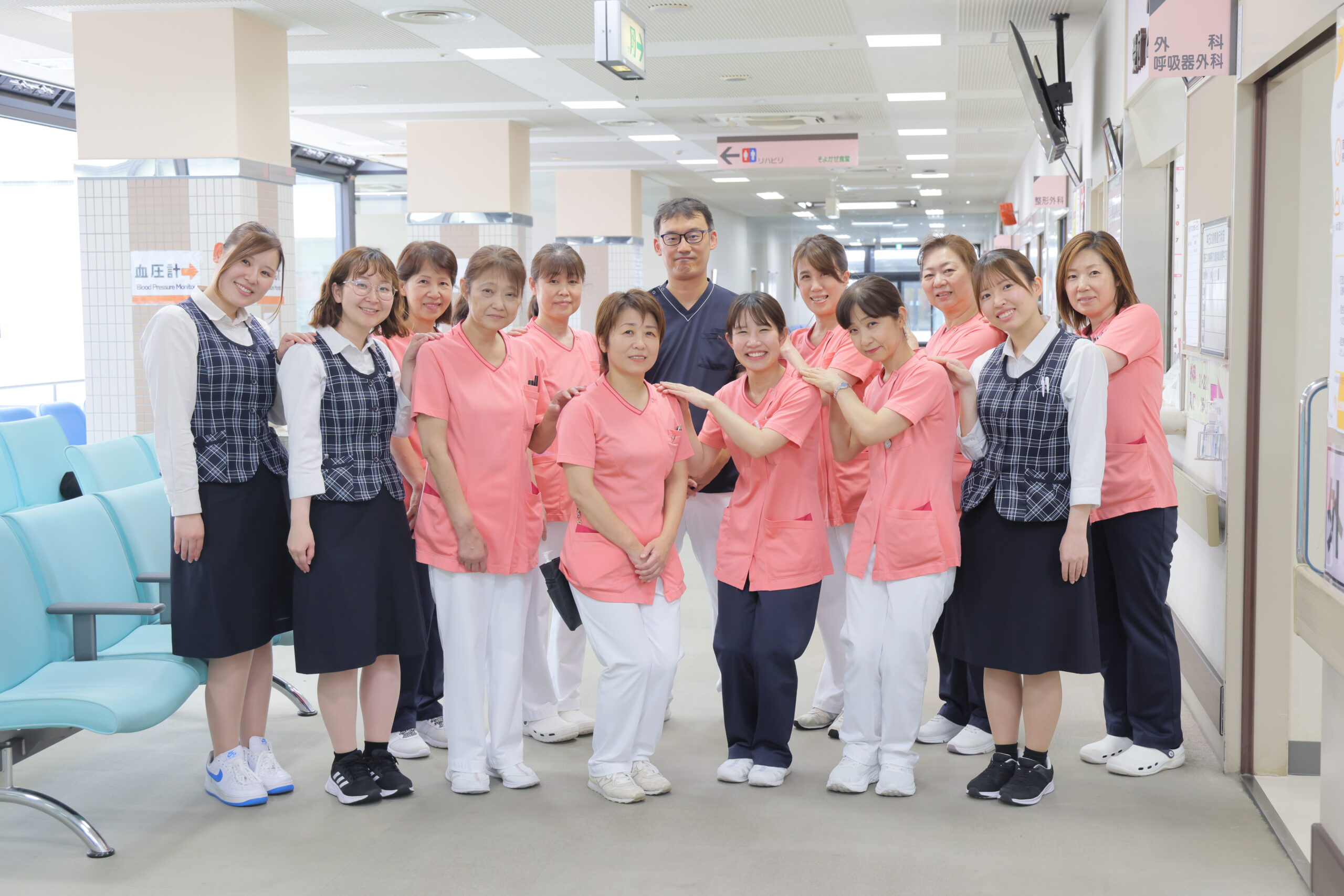 福岡県大牟田市にある社会保険大牟田天領病院の外来で働く看護師